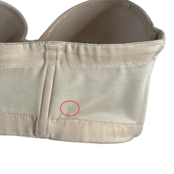 Wacoal Red Carpet Wired Strapless Bra in Natural Nude Women’s Size‎ 36DD - Picture 4 of 7